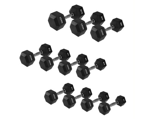 Гантель шестигранна HMS HEX PRO, 12 кг