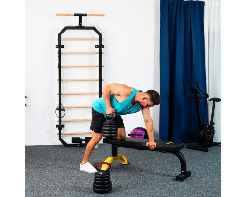 Гантелі розбірні HMS SGN140 PRO 6-в-1 зі штангою та гирями 40 кг