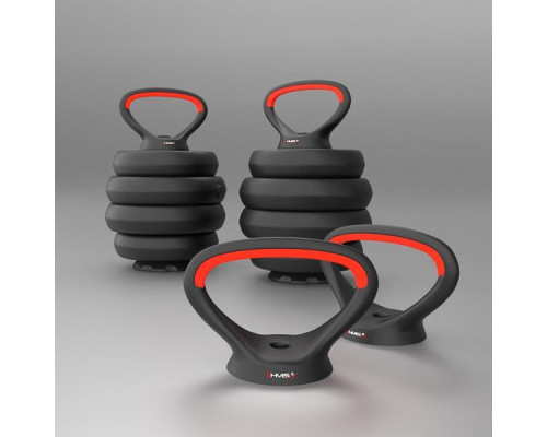 Гантелі розбірні HMS SGN140 PRO 6-в-1 зі штангою та гирями 40 кг