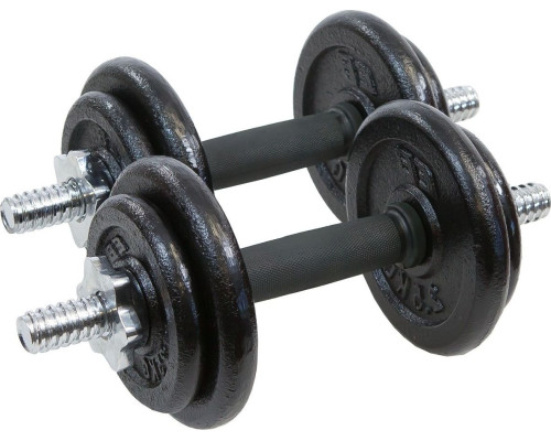 Гантель розбірна чавунна Eb Fit 2 х 9,5 кг Гантель розбірна чавунна Eb Fit 2 х 9,5 кг