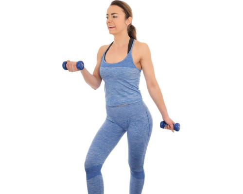 Гантелі вінілові ENERO FIT VDB зі стійкою, 12 кг