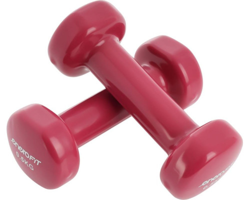Гантелі вінілові ENERO FIT VDB зі стійкою, 7 кг Гантелі вінілові ENERO FIT VDB зі стійкою, 7 кг
