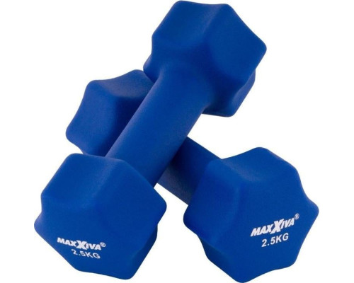 Гантелі Maxxiva D84986 неопренові 2 x 2,5 кг Гантелі Maxxiva D84986 неопренові 2 x 2,5 кг