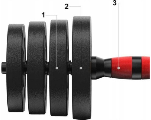 Бітумні гантелі Fit4Med 2 х 10 кг Бітумні гантелі Fit4Med 2 х 10 кг