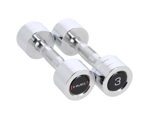 Гантелі сталеві HMS CHD03, 2 х 3 кг Гантелі сталеві HMS CHD03, 2 х 3 кг