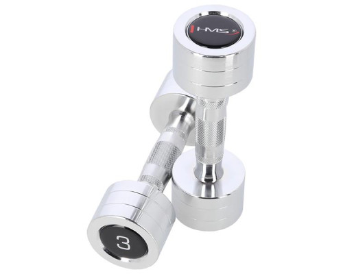 Гантелі сталеві HMS CHD03, 2 х 3 кг Гантелі сталеві HMS CHD03, 2 х 3 кг