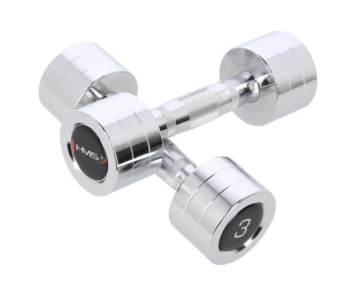 Гантелі сталеві HMS CHD03, 2 х 3 кг Гантелі сталеві HMS CHD03, 2 х 3 кг