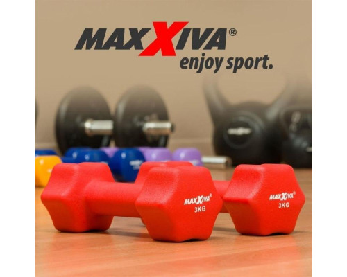 Гантелі Maxxiva D84987 неопренові 2 x 3 кг Гантелі Maxxiva D84987 неопренові 2 x 3 кг