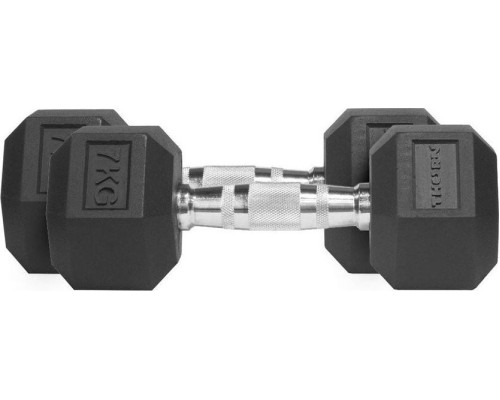 Гантелі Thorn+Fit Hex, прогумовані, 2 х 7 кг Гантелі Thorn+Fit Hex, прогумовані, 2 х 7 кг