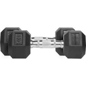 Гантелі Thorn+Fit Hex, прогумовані, 2 х 8 кг