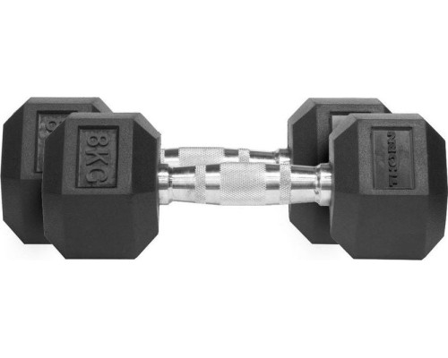Гантелі Thorn+Fit Hex, прогумовані, 2 х 8 кг Гантелі Thorn+Fit Hex, прогумовані, 2 х 8 кг