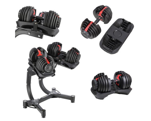 Набір регульованих гантелей HMS SR52 + стійка STR10