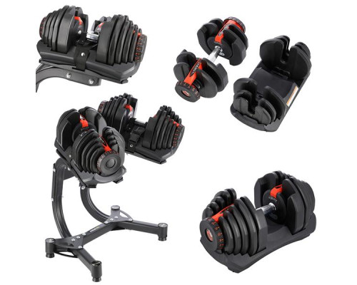 Набір регульованих гантелей HMS SR80 + стійка STR10 PRO