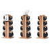 Гантелі з підставкою NOHrD SwingBel Tower 2-8 Kg Set Classic Walnut Leather