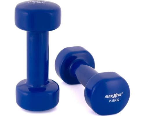 Гантелі Maxxiva D85015 вінілові 2 x 2,5 кг Гантелі Maxxiva D85015 вінілові 2 x 2,5 кг
