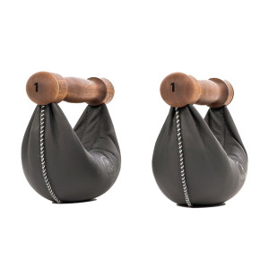 Гантелі NOHRD SwingBell Чорний Горіх  2 х 1 кг