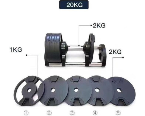 Гантель Master Spin 20 кг, регульована Гантель Master Spin 20 кг, регульована