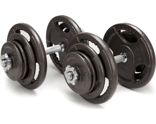 Гантелі розбірні чавунні Abarqs HKS-40, 2 х 20 кг