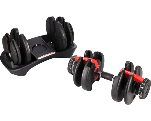 Регульована система гантелей UNDERFIT 24 кг Регульована система гантелей UNDERFIT 24 кг