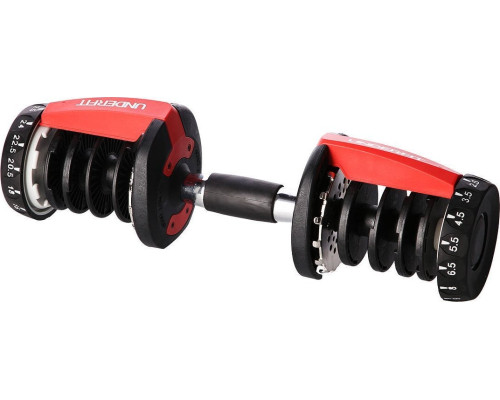 Регульована система гантелей UNDERFIT 24 кг Регульована система гантелей UNDERFIT 24 кг