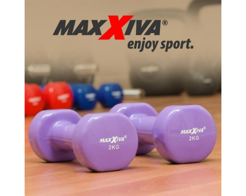 Гантелі Maxxiva вінілові 2 х 2 кг Гантелі Maxxiva вінілові 2 х 2 кг