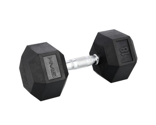 Гантель HMS HEX PRO BLACK 18 кг Гантель HMS HEX PRO BLACK 18 кг
