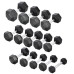 Гантель HMS HEX PRO BLACK 18 кг