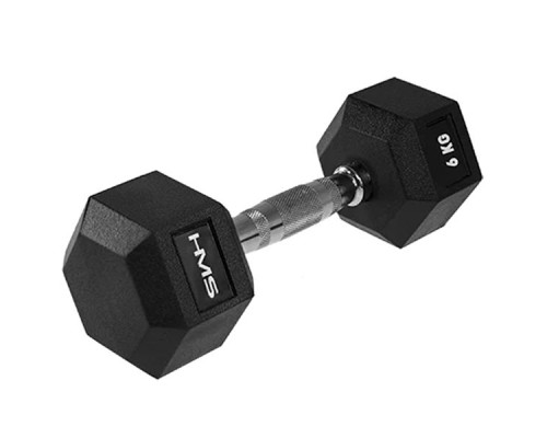 Гантель шестигранна HMS HEX PRO, 6 кг