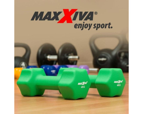 Гантелі Maxxiva D84988 неопренові 2 x 4 кг Гантелі Maxxiva D84988 неопренові 2 x 4 кг