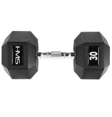 Гантель шестигранна HMS HEX PRO, 30 кг