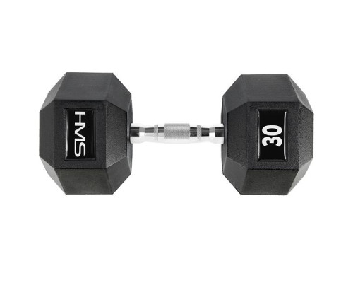 Гантель шестигранна HMS HEX PRO, 30 кг Гантель шестигранна HMS HEX PRO, 30 кг
