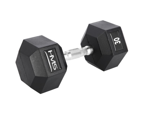 Гантель шестигранна HMS HEX PRO, 30 кг Гантель шестигранна HMS HEX PRO, 30 кг
