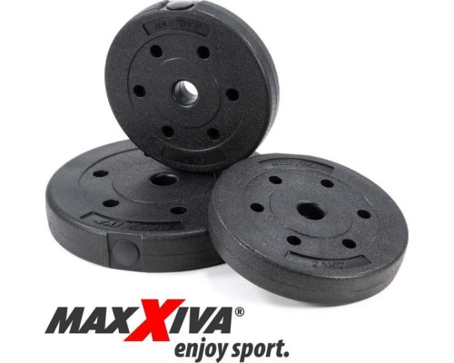 Гантелі Maxxiva D81562 бітумні 2 x 20 кг Гантелі Maxxiva D81562 бітумні 2 x 20 кг