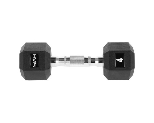 Гантель шестигранна HMS HEX PRO, 4 кг Гантель шестигранна HMS HEX PRO, 4 кг