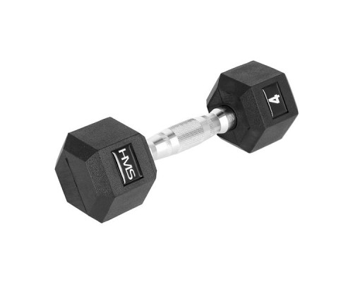 Гантель шестигранна HMS HEX PRO, 4 кг Гантель шестигранна HMS HEX PRO, 4 кг