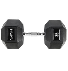 Гантель шестигранна HMS HEX PRO, 35 кг