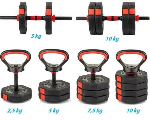 Гантель Eb Fit 1039183 бітумна 1 х 10 кг Гантель Eb Fit 1039183 бітумна 1 х 10 кг