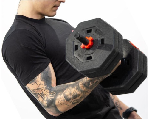 Гантель Eb Fit 1039183 бітумна 1 х 10 кг Гантель Eb Fit 1039183 бітумна 1 х 10 кг