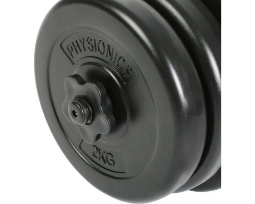 Гантель Physionics JG79334 бітумна 1 х 20 кг Гантель Physionics JG79334 бітумна 1 х 20 кг