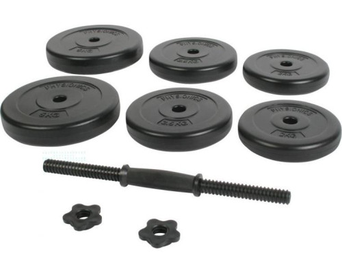 Гантель Physionics JG79334 бітумна 1 х 20 кг Гантель Physionics JG79334 бітумна 1 х 20 кг