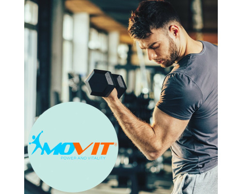Гантелі Movit M81029 прогумовані 2 x 10 кг Гантелі Movit M81029 прогумовані 2 x 10 кг