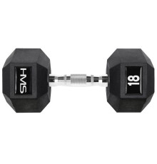 Гантель шестигранна HMS HEX PRO, 18 кг