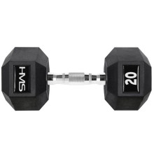 Гантель шестигранна HMS HEX PRO, 20 кг