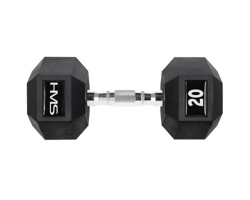 Гантель шестигранна HMS HEX PRO, 20 кг Гантель шестигранна HMS HEX PRO, 20 кг