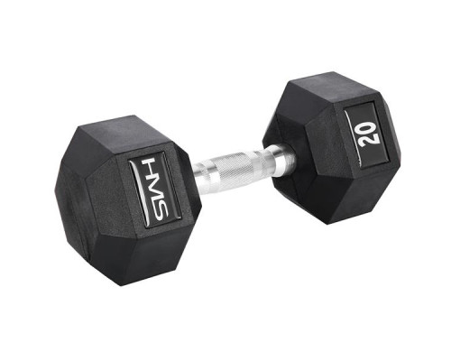 Гантель шестигранна HMS HEX PRO, 20 кг Гантель шестигранна HMS HEX PRO, 20 кг