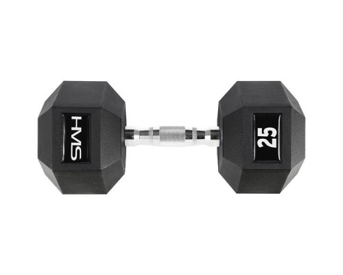 Гантель шестигранна HMS HEX PRO, 25 кг Гантель шестигранна HMS HEX PRO, 25 кг