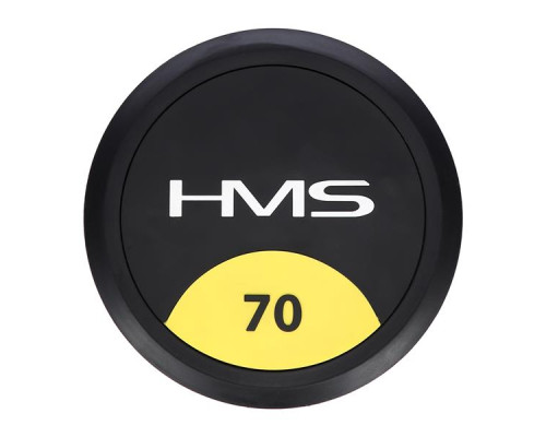 Гантель прогумована HMS HG PRO, 70 кг Гантель прогумована HMS HG PRO, 70 кг