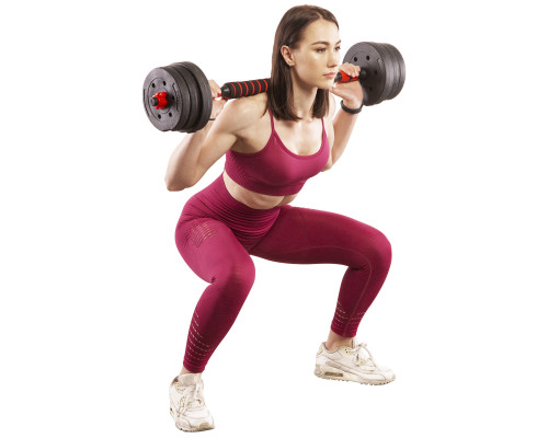 Гантелі розбірні HMS SGP20 зі з'єднувачем для штанги 20 кг