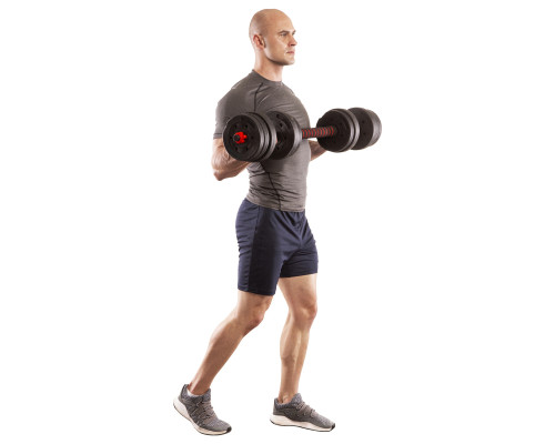 Гантелі розбірні HMS SGP20 зі з'єднувачем для штанги 20 кг