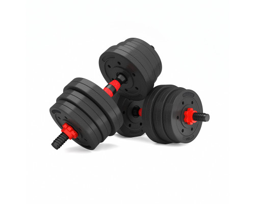 Гантелі розбірні HMS SGP20 зі з'єднувачем для штанги 20 кг